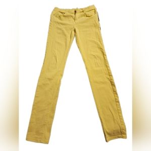 🌟 ZARA Trafaluc Mustard Yellow Denim Jeans 38 (EU) 7 Women's US or 2/$20 Zara